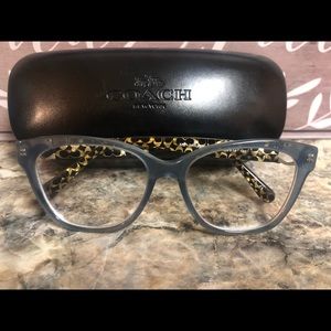 COACH eyeglass frames BLUE (lenses prescription) USED